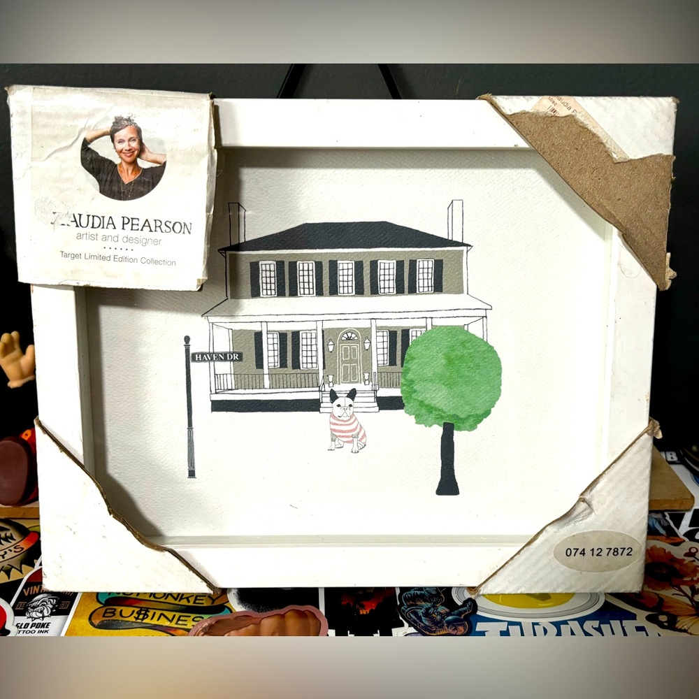 Target X Claudia Pearson French Bulldog Limited Edition Framed Art